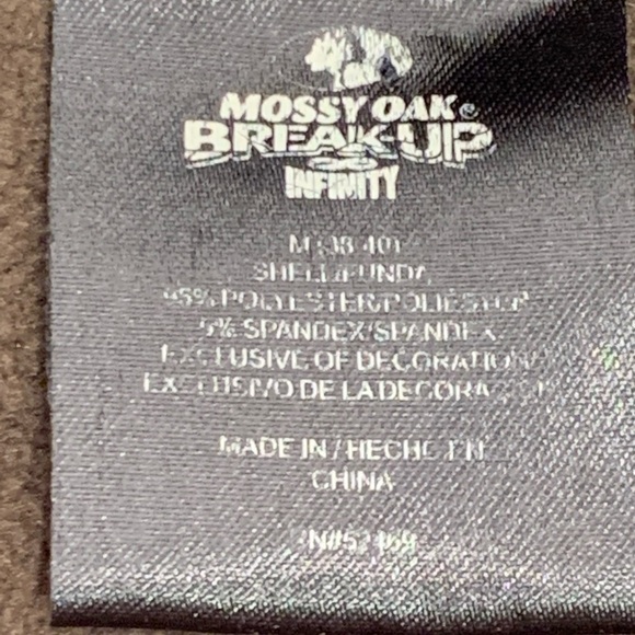 Mossy Oak Break Up Infinity Camo Jacket Size Medium - Picture 7 of 9